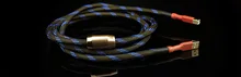 Aucharm Hi-Fi USB Cable 2.0 Silver Plated 4N OFC Red Copper Double Shield for USB Data Decoder Upgrade 1 Ring ACUSB1S