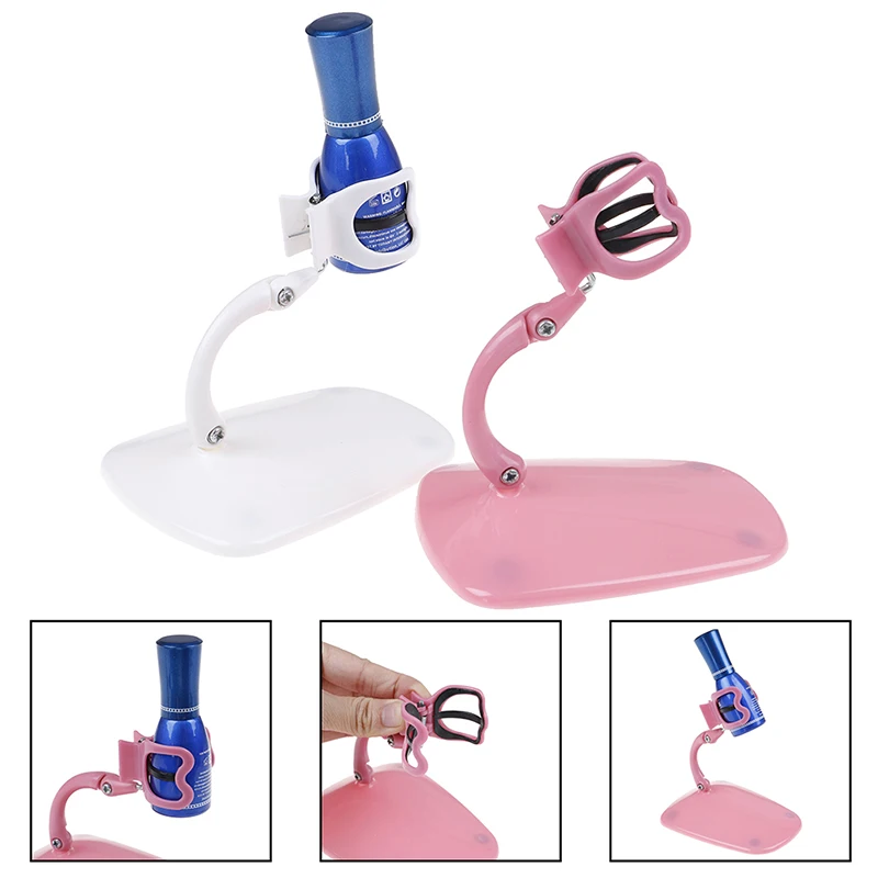 New 1PCS Nail Polish Bottle Holder Display Stand Tilt Nail Clip Nail Art Equipment Accessories