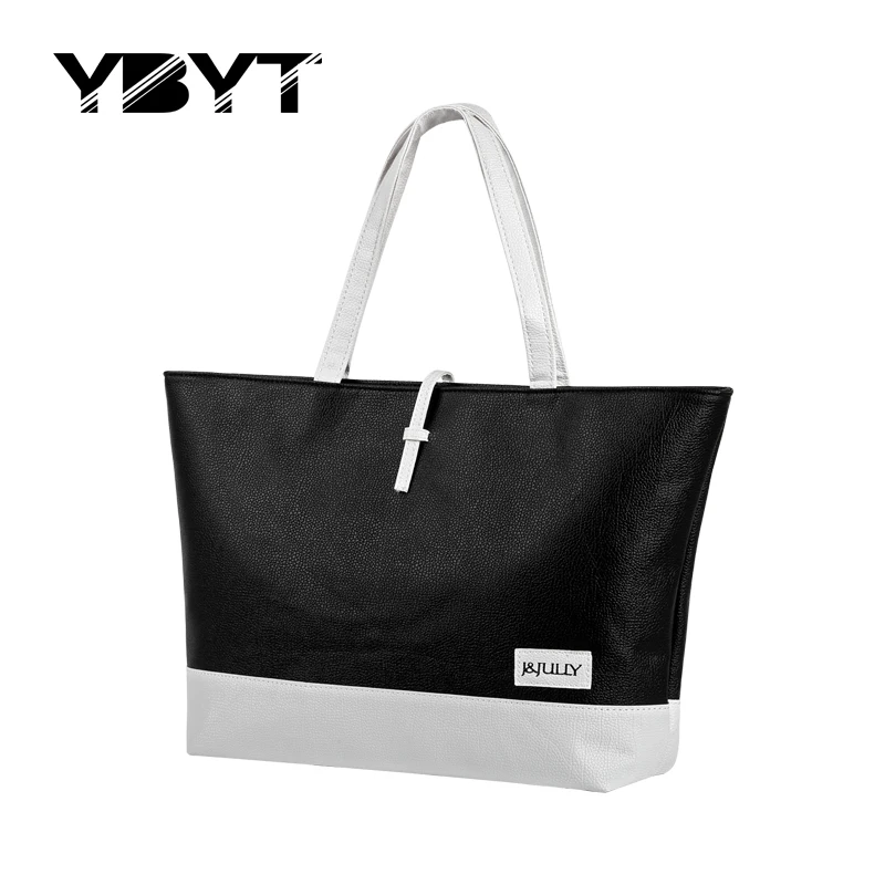  YBYT brand 2017 new patchwork totes candy color handbag hotsale women fashion shopping satchel lady purse shoulder messenger bag 