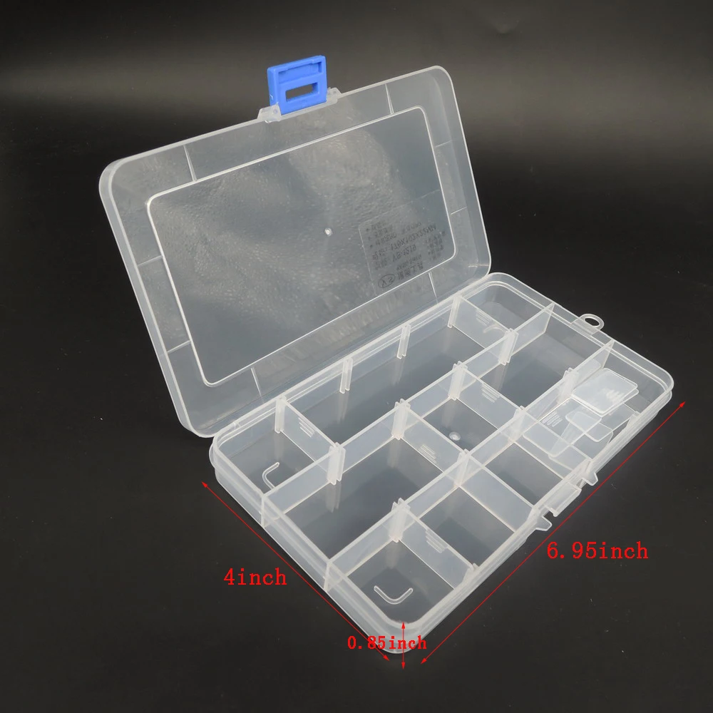NEWACALOX ящик для инструментов Электронный пластиковый контейнер для инструментов чехол SMD SMT винт швейный ПП прозрачный компонент коробка для хранения