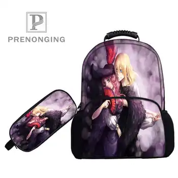 

Custom 17inch chrisp_howls_Backpacks Pen Bags 3D Printing School Women Men Travel Bags Boys Girls Book Computers Bag#1031-3-136