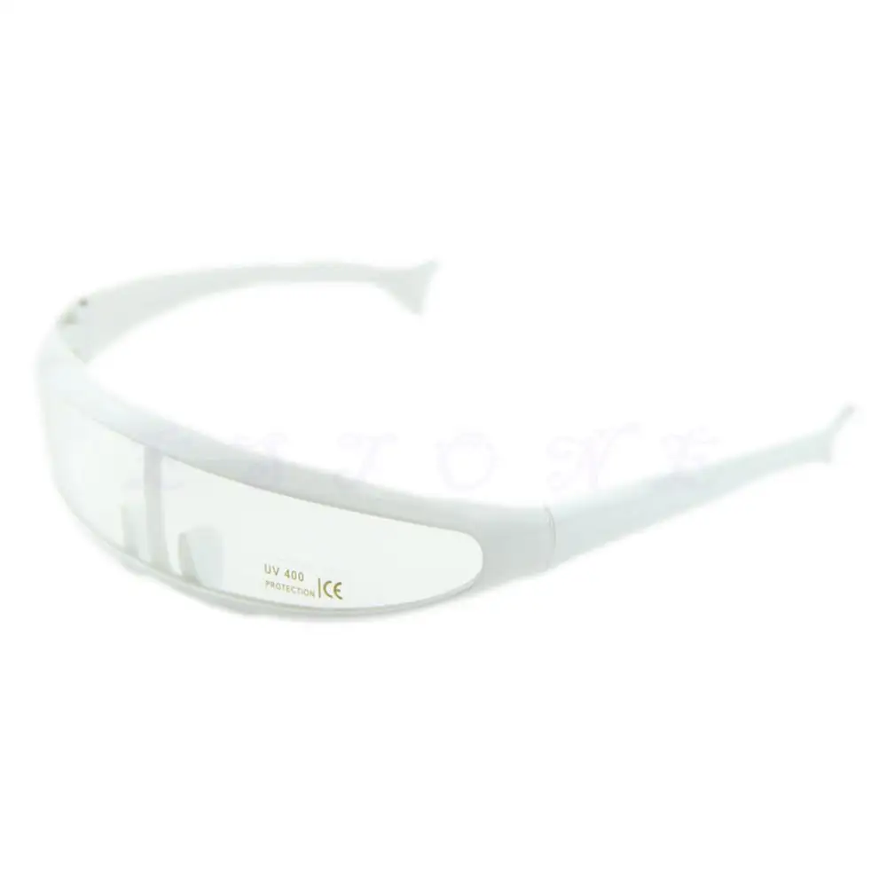Мотоциклетные велосипедные солнцезащитные очки UV400 Анти песок ветер защитные очки - Цвет: White