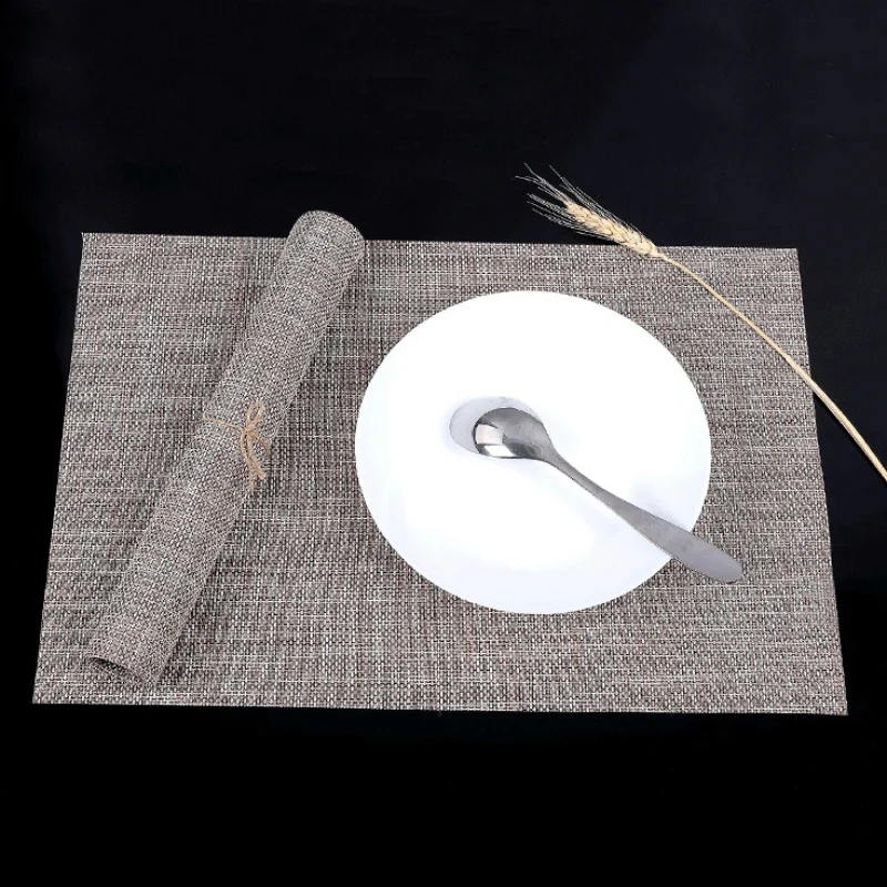 

Plain Color Insulation Pad Table Mat Western Table Mat Anti-Hot Pad Bowl Mat Pvc