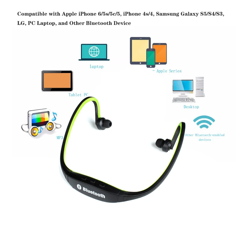 Оригинальные Спортивные Беспроводные наушники S9 с Bluetooth 3 0 гарнитура для iphone 6/5/4
