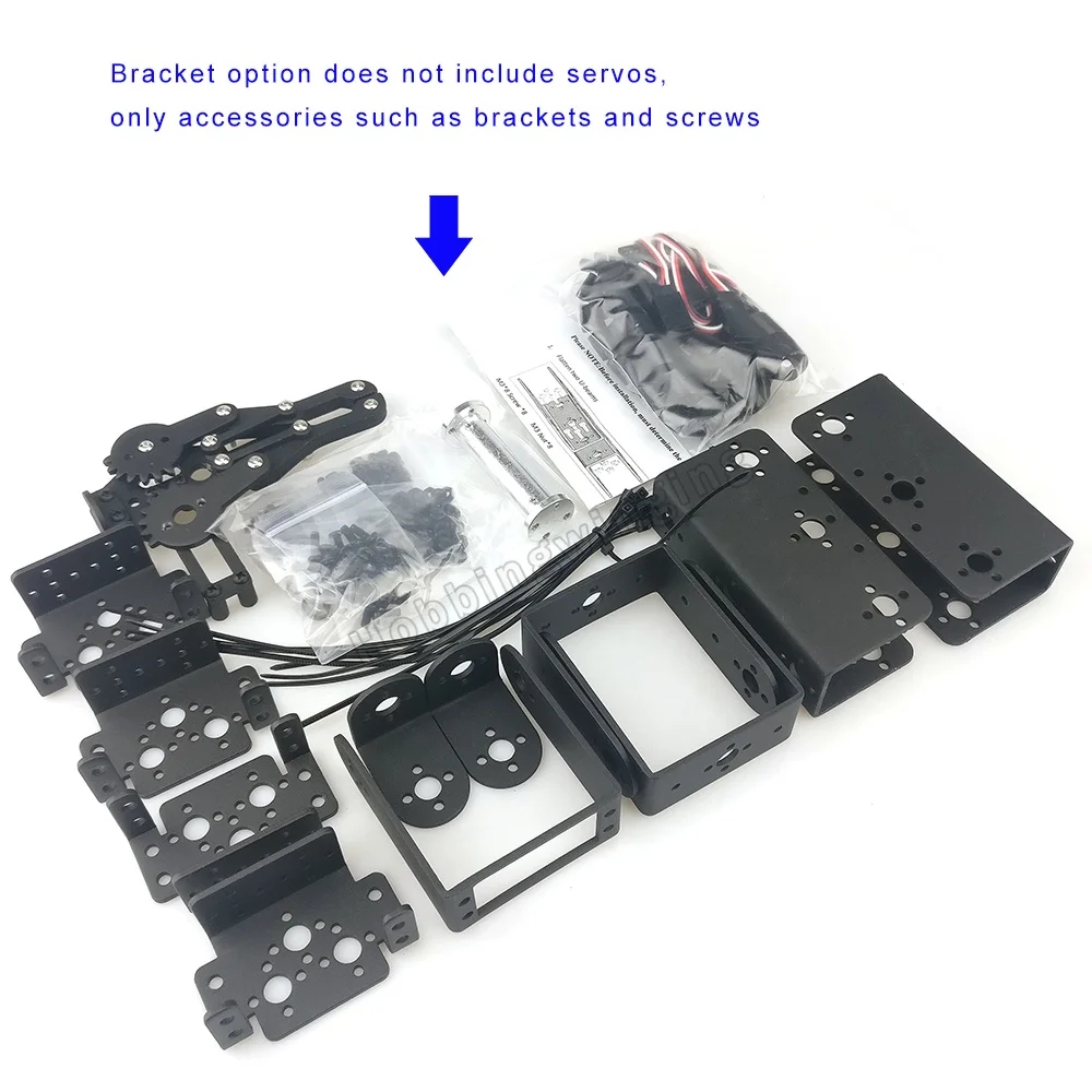 Liga de Metal Ds3115 para Arduino Robô Manipulador Braço Mecânico Garra Kit Mg996r Educação Robótica 6 Dof 2 6 dof robô manipulador liga de metal