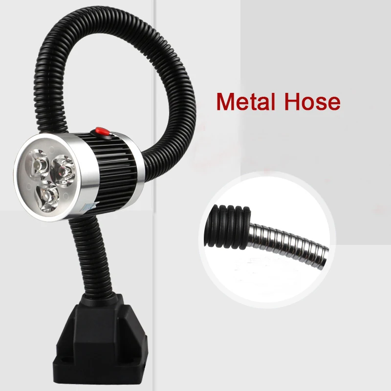 Baratos Máquina de luz Led máquina herramienta luz 24V 220V 36V magnético Base de tornillo súper brillante torno trabajo iluminación Industrial lámpara de mesa