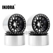 Injora 4 pçs 1/10 rc rock crawler alumínio 2.2 beadlock roda jantes para axial scx10 rr10 wraith 90048 90018 traxxas trx4 TRX-6