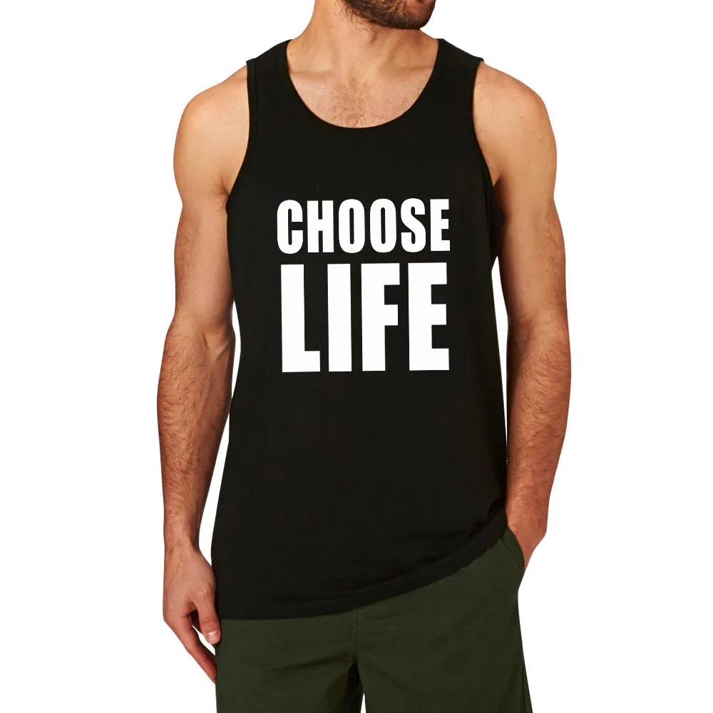 Loo Show Choose Life Wham Vintage Retro 80s Workout Tank Top Menin