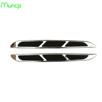 

Muncp Car body stickers Hood Side Flow Vent Fender Air Net Door Decals Sticker Simulation car shark gills outlet for BMW E46 E52