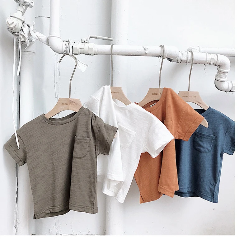 

2019 Summer Baby Boys Tops Short Sleeve T Shirt Casual Baby Girls T shirts Children Tops for Boy Clothes LZ191