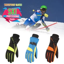 Профессиональные женские лыжные перчатки, утепленные женские водонепроницаемые теплые перчатки для взрослых, зимние ветрозащитные перчатки для катания на лыжах, сноуборда, Новинка