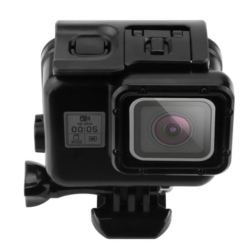 Классические черные алмазные Подводные детали для Gopro Hero 6/5 Дайвинг водонепроницаемый корпус универсальный для Gopro аксессуары защитный чехол