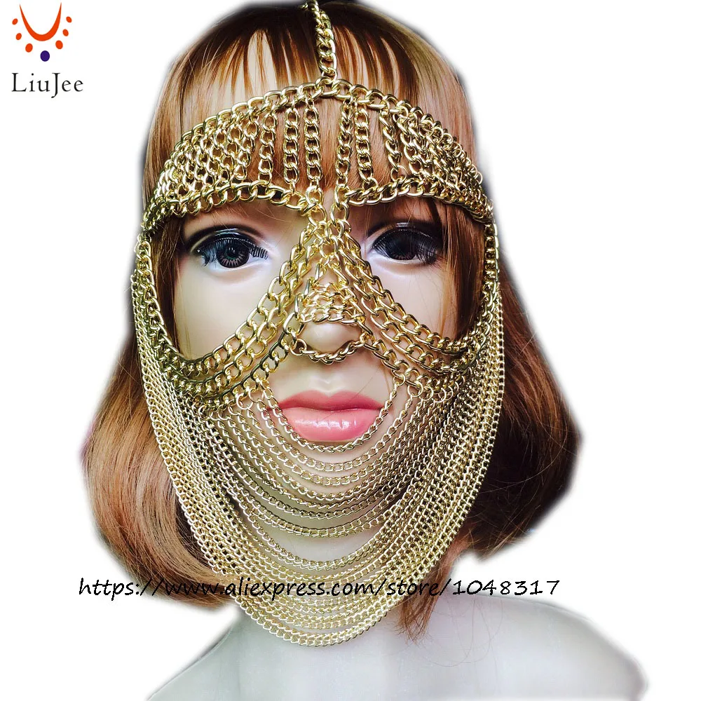 Any Colors Sexy Luxury Fashion Women Punk Multi Layer Metal Head Chain