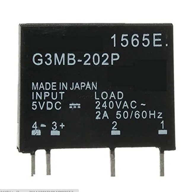 5 шт. релейный модуль G3MB-202P G3MB 202 P DC-AC PCB ССР в DC Out 240 AC 2A твердотельные реле Модуль