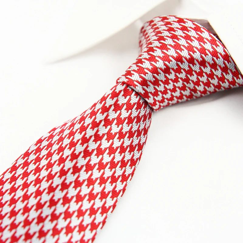 Фирменная Новинка модные дизайнерские Хаундстут жаккарда тощий тонкий галстук Ласточка Препояшь узкий галстук из микрофибры Nano Водонепроницаемый Для мужчин подарок