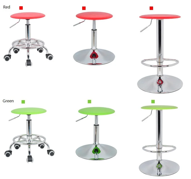 Hairdressing salon lift stool Forest logging leisure dining chair retail and wholesale free shipping red green white color