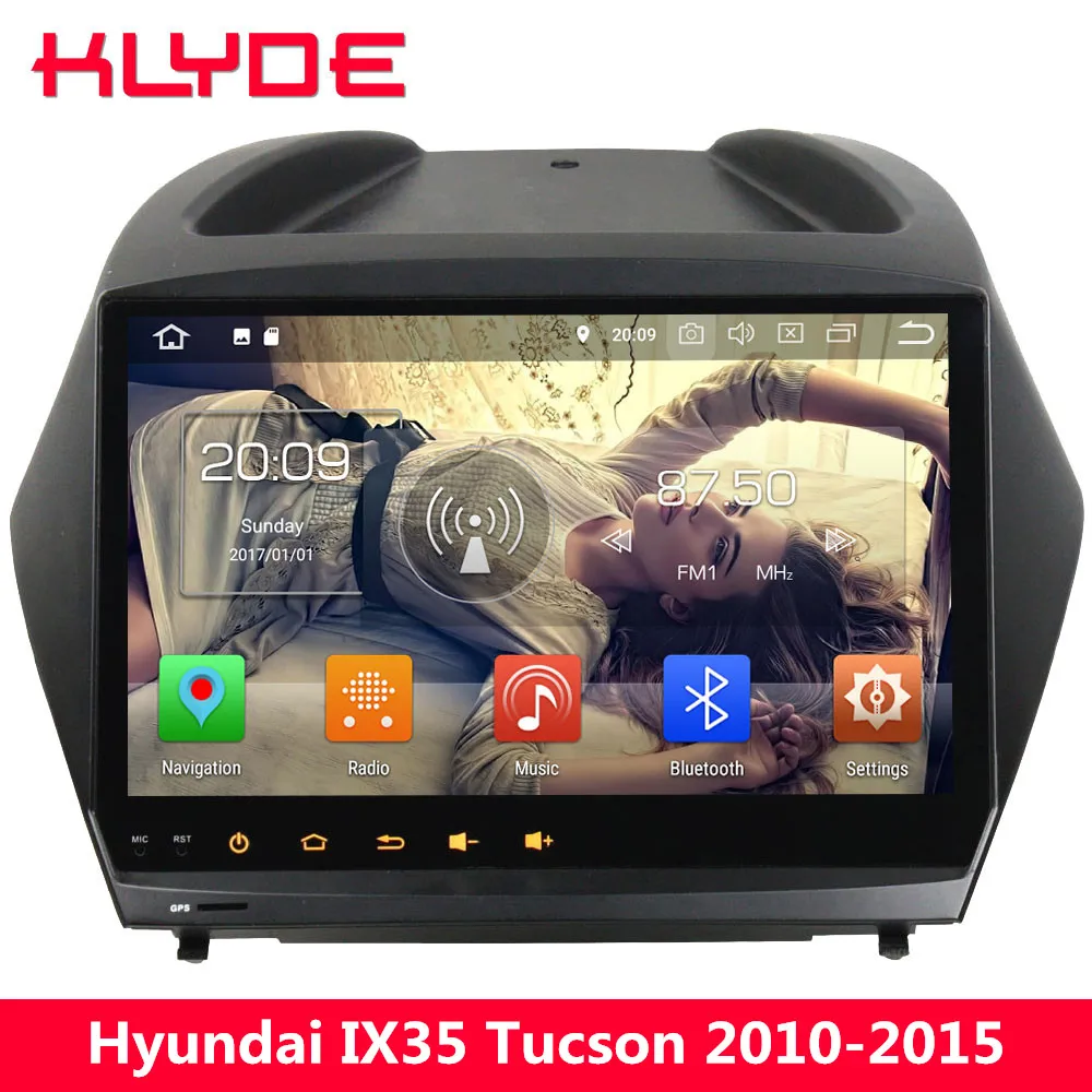 

KLYDE 9" IPS Octa Core 4G Android 8.0 7.1 6 4GB RAM 32GB ROM BT Car DVD Player GPS Navigation For Hyundai IX35 Tucson 2010-2015