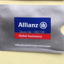 Rfid блокирующий чехол для кредитных карт защищает персональный ID infos блокирующий rfid алюминиевый рукав