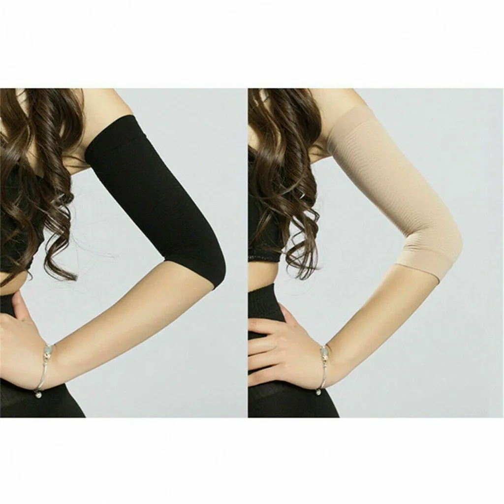 

New HOT Compression Arm Shaper Workout Toning Burn Cellulite Slimming Arms Sleeves Fat Burning Short Sleeves for Women @40