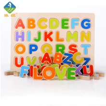 ToyWoo Kid Early Educational Toys Baby Hand Grasp Wooden Puzzle Toy Alphabet And Digit Learning Education Child Wood Jigsaw Toy