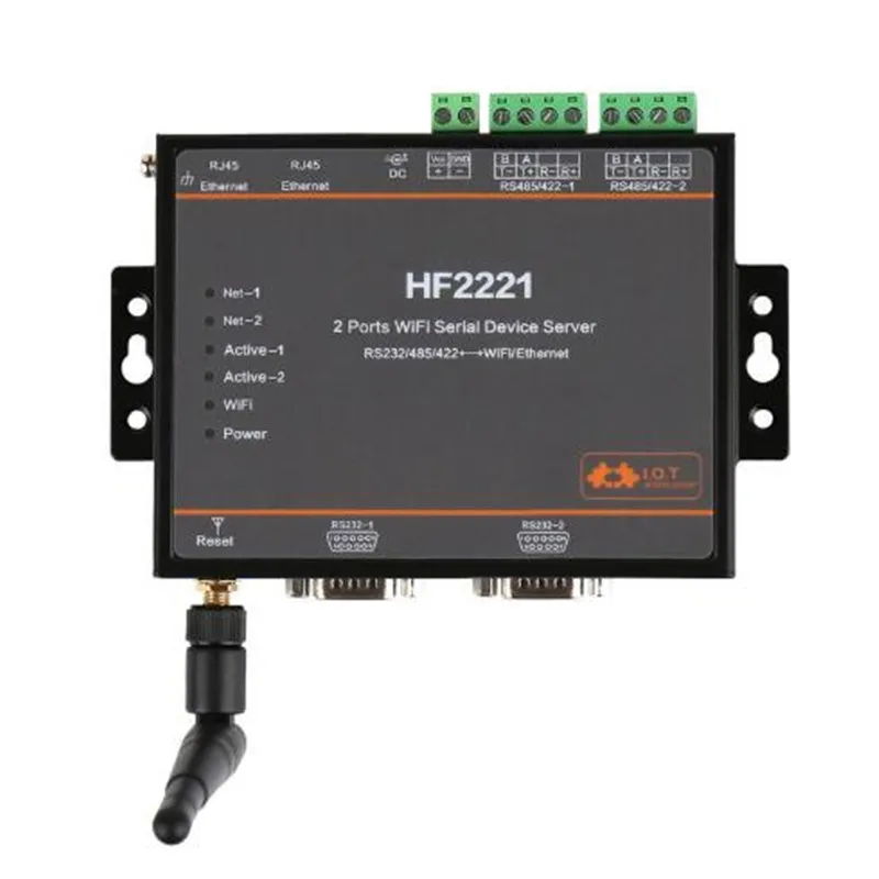 Устройство для соединения 2-портового последовательного сервера RS232/RS485/RS422 с