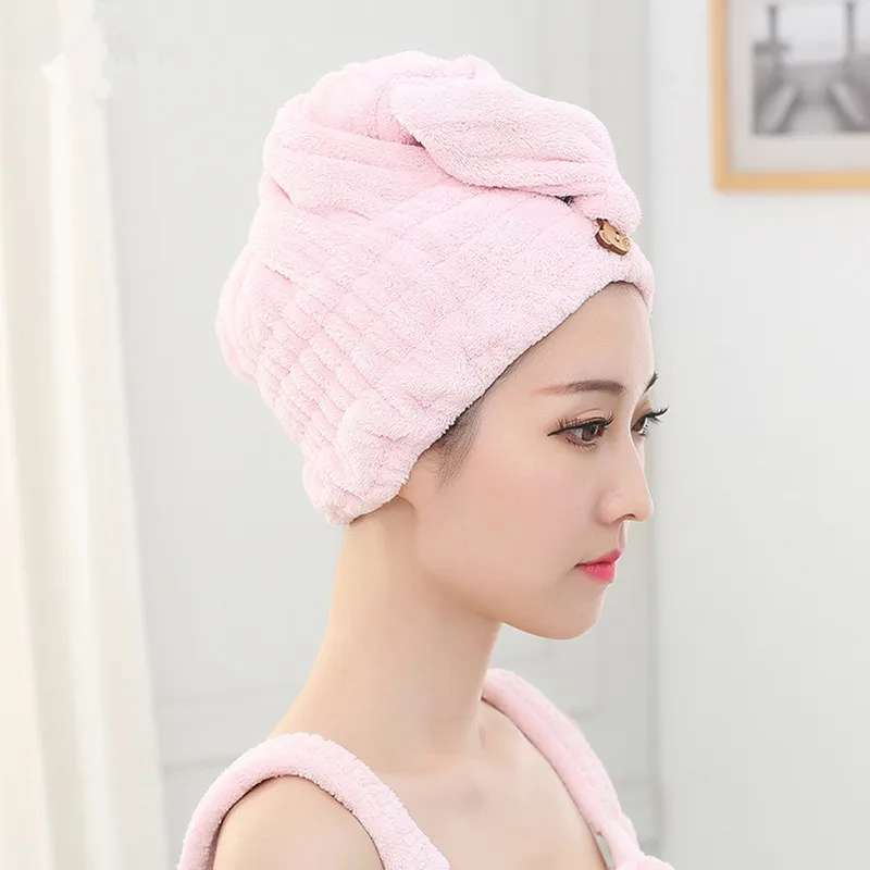 hot sales Towels Bathroom Hair Towel 1pc Womens Girls Magic Hair Drying