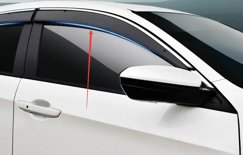 Ford Ecosport 2015 2014 2013 Sun Rain Window Deflectors vent visor Protective Exterior Awning Cover Accessories Trims