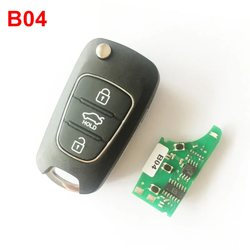 Дистанционный ключ с 3 кнопками для машины KD100 KD200 KD900 Ford Honda Toyota Audi Kia Hyudai Mazda B04 |