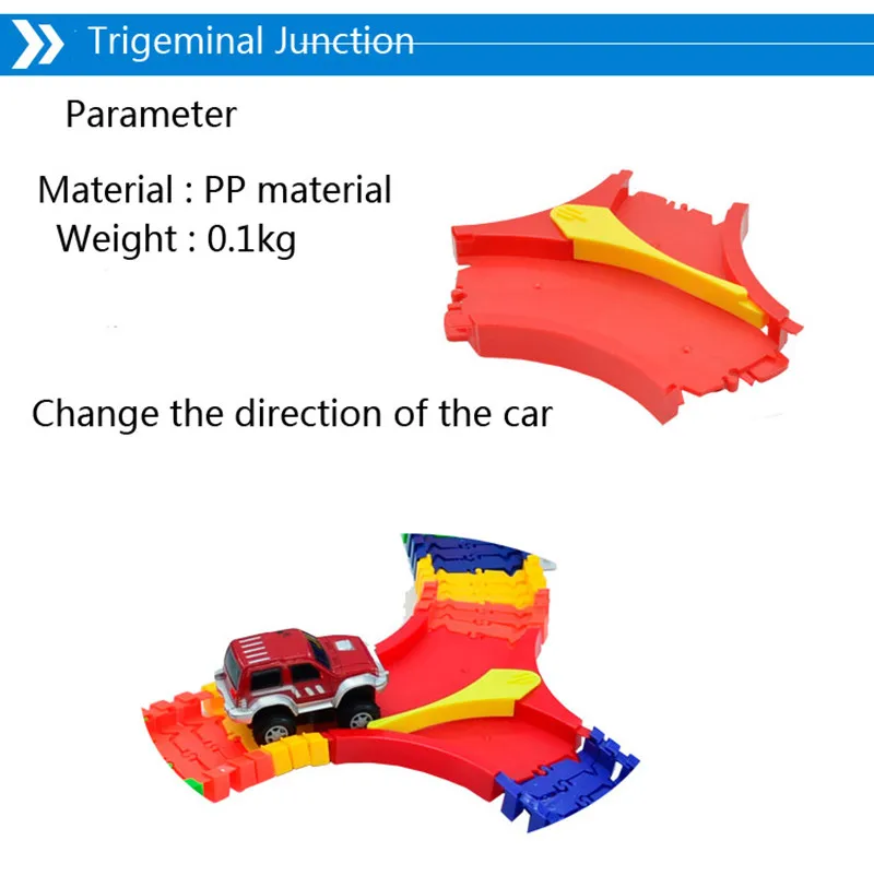 5,5 см DIY универсальные аксессуары для магического светящегося трека обучающая Автомобильная игрушка гоночные треки автомобиль дети для