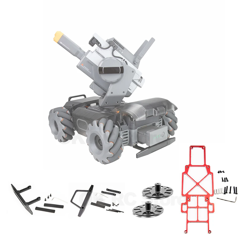 Дополнительный набор металлических защитных аксессуаров Комплект для DJI Robomaster S1 передний бампер и рама под задний бампер Защита шасси крыла колеса