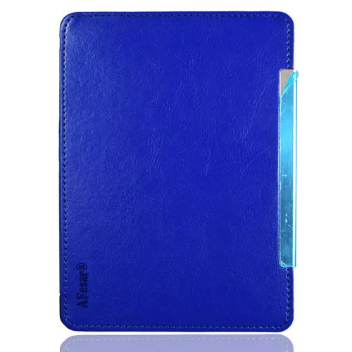 Чехол-книжка с откидной крышкой для Amazon Kindle 4 Kindle 5 D01100 электронная книга высокого качества pu кожаная карманная Сумка Чехол-книжка+ пленка для экрана - Цвет: dark blueM