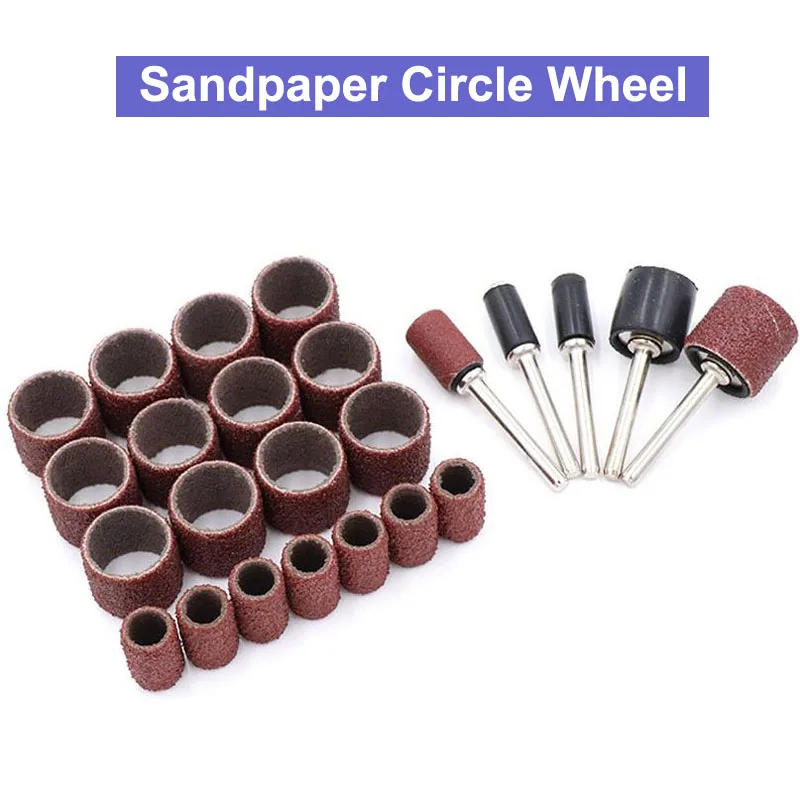 Buy 1pcs Sandpaper Circle Kit Mandrels Grind Polishing