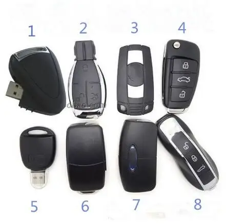 Eight styles 128G Car Key usb flash drive pen drive 64G 32G 16G usb flash drive 1