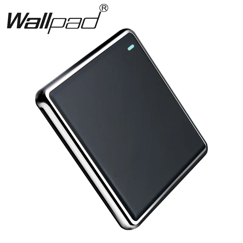 

1 Gang Intermediate Power Wall Switch Wallpad Big Button Black 1 Gang Cross 3 Way Switch with Chrome Frame Fluorescent Point