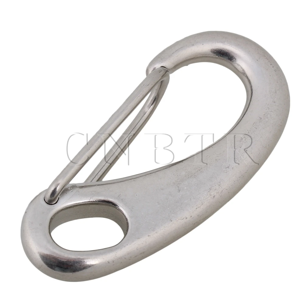 

CNBTR  Multifunctional Egg Shape Spring Snap Hook Quick Link Carabiner Medium Size