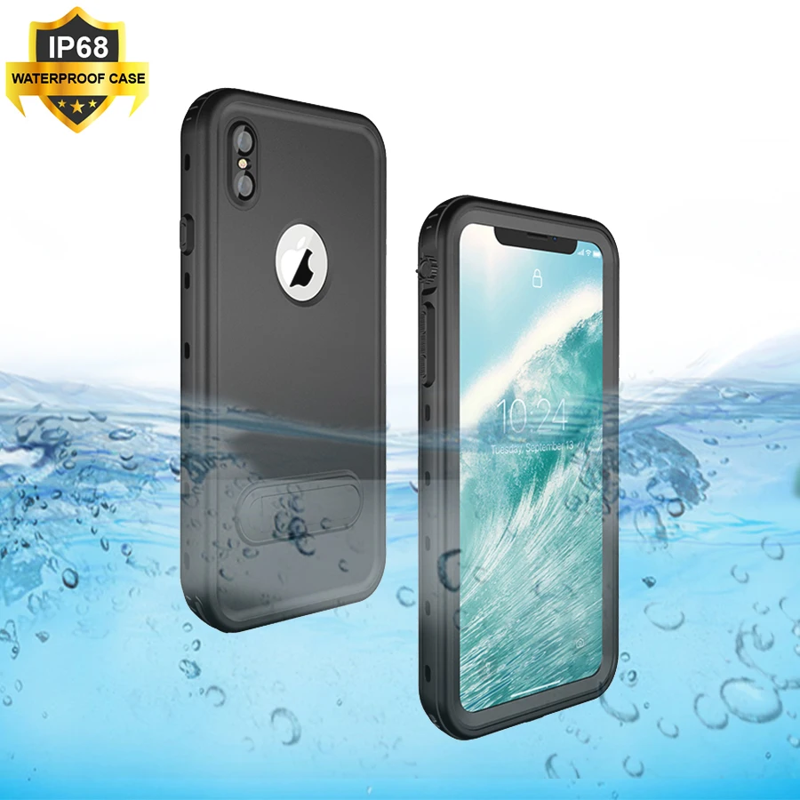 IP68 настоящий водонепроницаемый чехол для дайвинга iPhone XR XS Max защитный под водой
