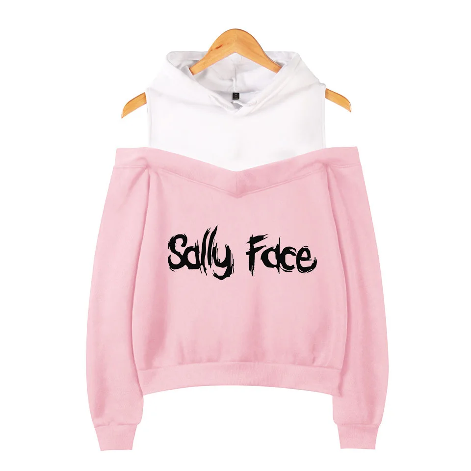 Толстовки Sally Face, толстовки для девушек и женщин с рукавами и открытыми плечами, эксклюзивные толстовки Sally Face, костюмы для косплея размера плюс XXL