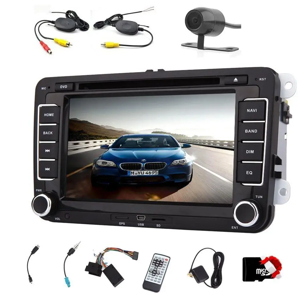 7 inch Car GPS Navigation DVD Player Unit for Volkswagen 2 Din 7'' HD