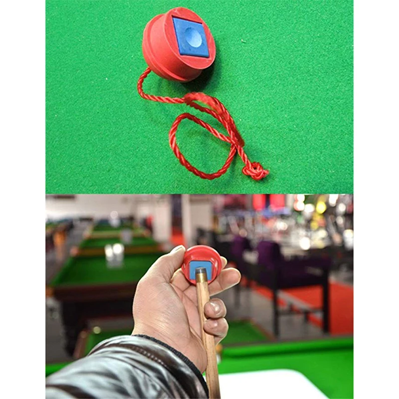 2Pcs/Set Rubber Chalk Holder Plastic Gun Powder Cap Billiard Pool