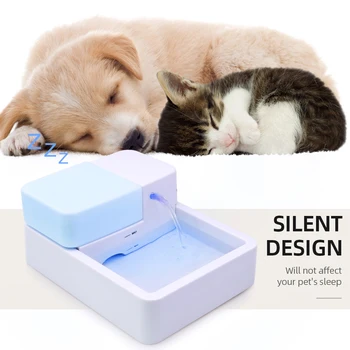 

Pet Water Fountain Pet Cat Drinking Fountain LED Light UV Function Electric Water Fountain Pet Water Dispenser for Cat and Dog