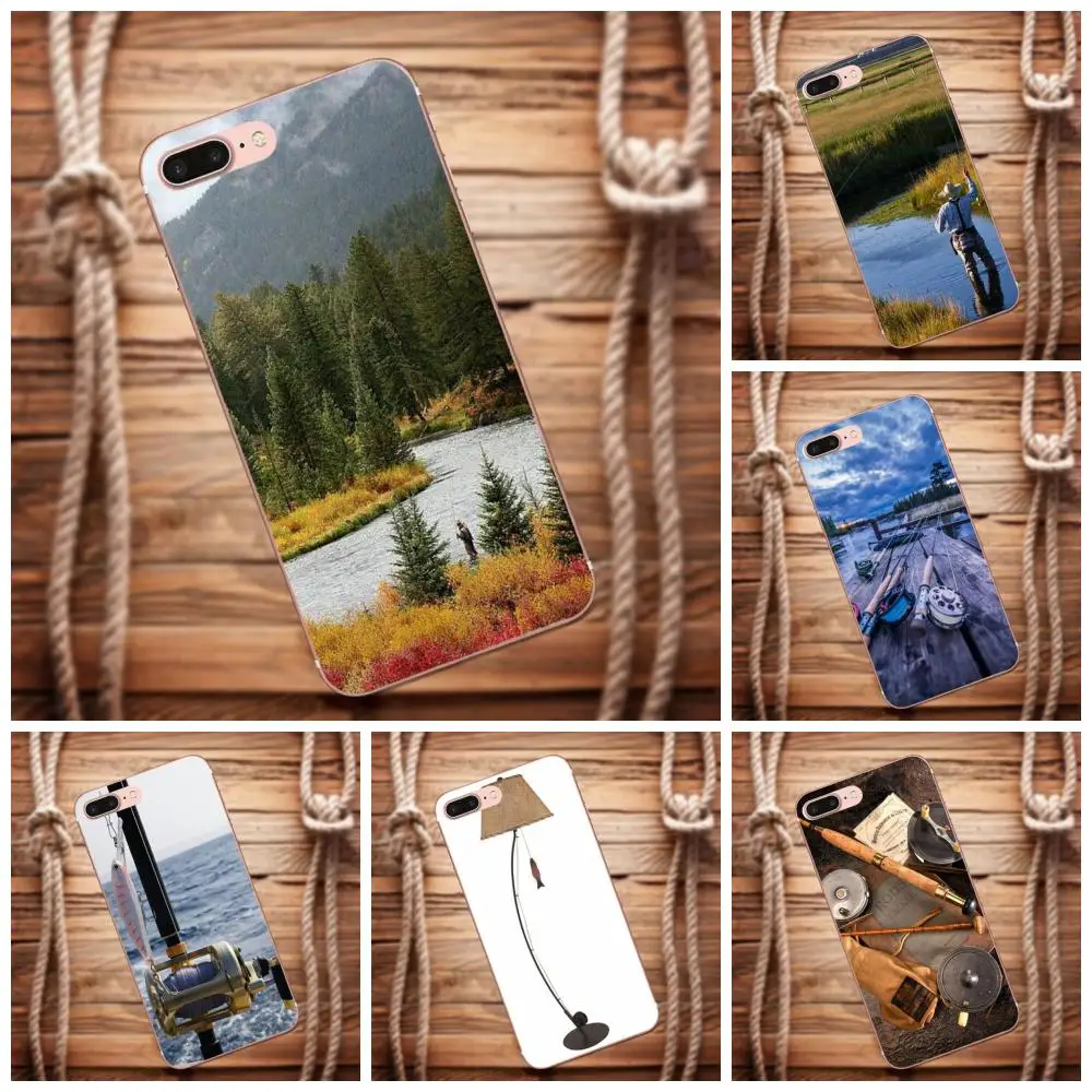 

Vvcqod For Galaxy Alpha Core Prime Note 4 5 8 S3 S4 S5 S6 S7 S8 S9 mini edge Plus Soft Quinn Phone Fly Fishing Bass Fish Rod