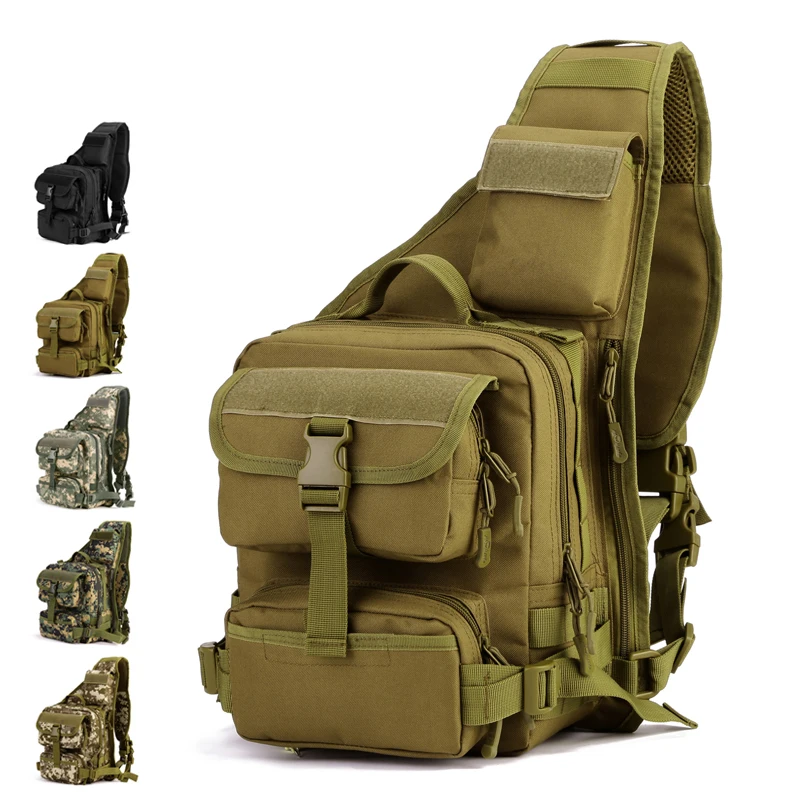 

Men Multi-function Ranger Backpack Molle System Tactical Shoulder Bag Outdoor Chest Messenger Bag Military Equipment X209