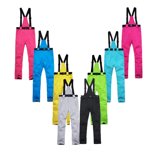 US $28.38 -30 Warm Unsex Women / Men Snow Pants ourdoor sports belt pant snowboarding trousers warm waterproo