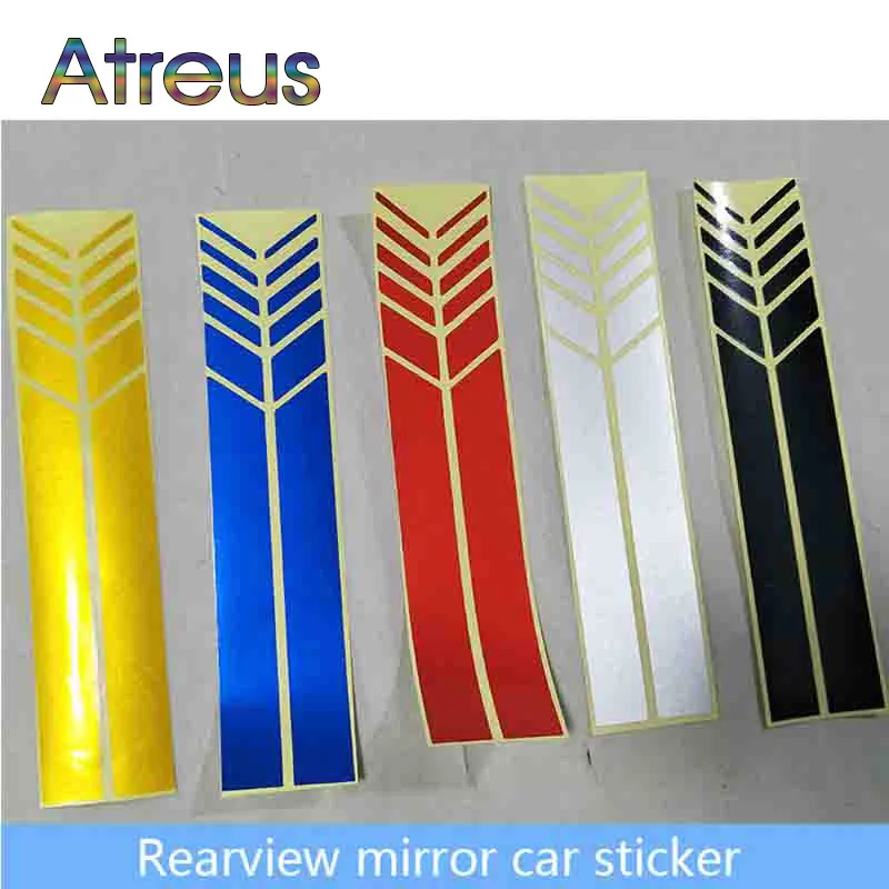 2Pcs Car Styling Vinyl Graphic Rearview Mirror Stripe Stickers for Toyota Corolla RAV4 Subaru XV Chevrolet Cruze Aveo sail Saab |