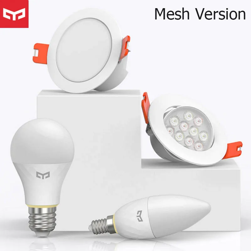 

XIAOMI MIJIA Yeelight Smart Light Source Set Bluetooth Mesh Edition Smart light Bulb Downlight Spotlight Work with MI Homes App