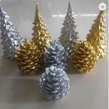 Рождественская елка свечи Цвет Изменение парафин воск дома беспламенного, украшение свечи