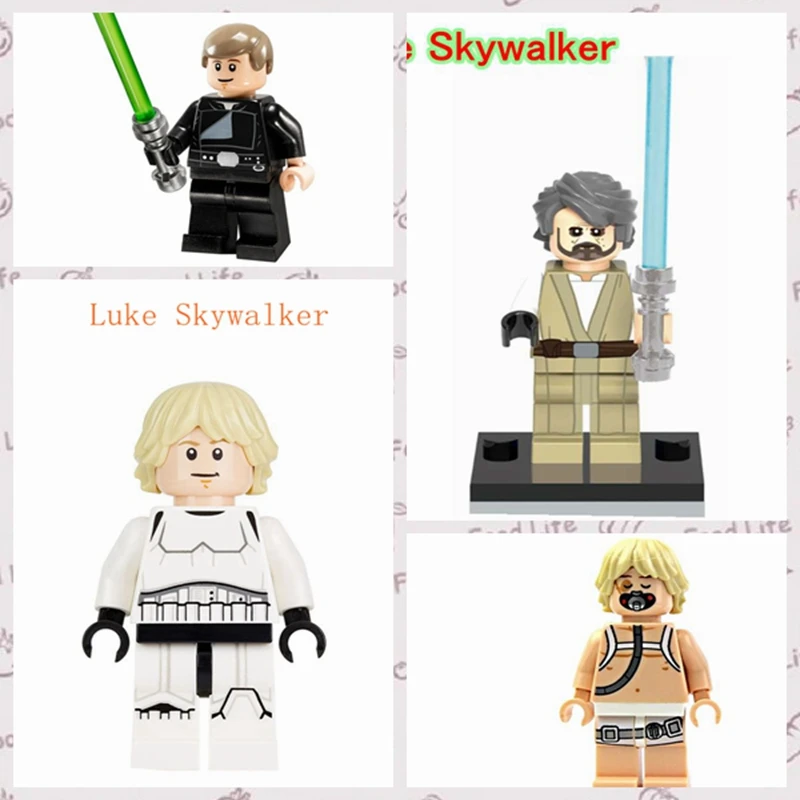

Luke Skywalker Single Sale Legoing Star Wars The Last Jedi Force Awakens Building Blocks Toys for Children Legoing Starwars Set