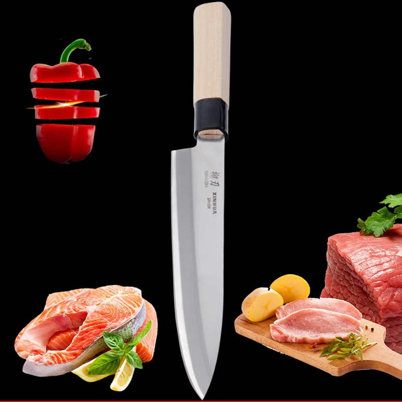 LDZ sashimi knife Slicing Salmon with Scabbard stainless steel cleaver