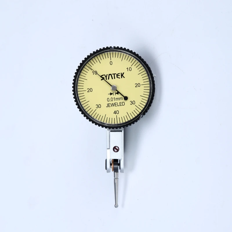 Kopen 0.01mm Hendel Indicator Shockproof Continue Meetklok 0 0.8mm Analoge Display Wijzerplaat Micrometer Indicator Gereedschap