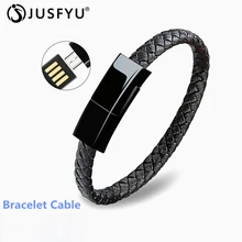 Спорт на открытом воздухе Браслет Micro USB зарядное устройство кабель синхронизации данных и 2.4A Быстрый зарядный кабель для iphone/Android/type C USB зарядный провод